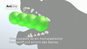 Animation Hundespielzeug aus Thermoplastik